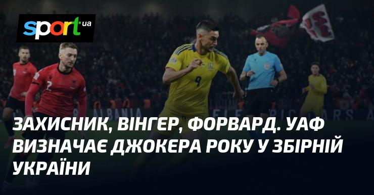 Захисник, вінгер, нападаючий. УАФ оголошує про визначення Джокера року у національній команді України.