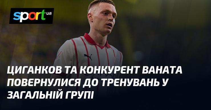 Циганков і його суперник Ванат знову приєдналися до тренувань у складі основної команди.