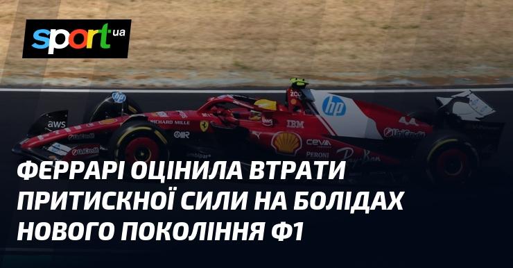 Феррарі провела оцінку зменшення притискної сили у своїх болідах нового покоління Формули-1.